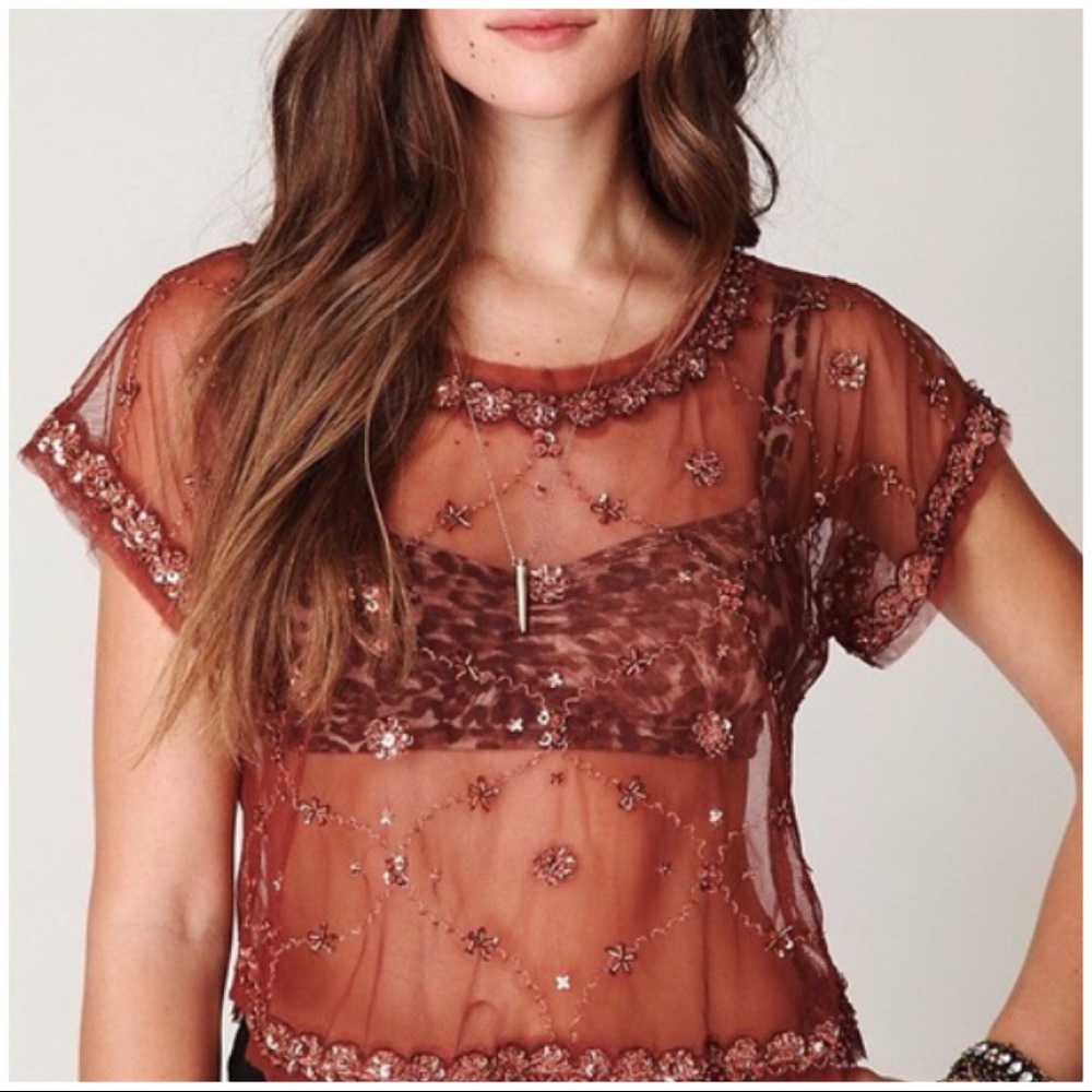 Free People Sequin Top